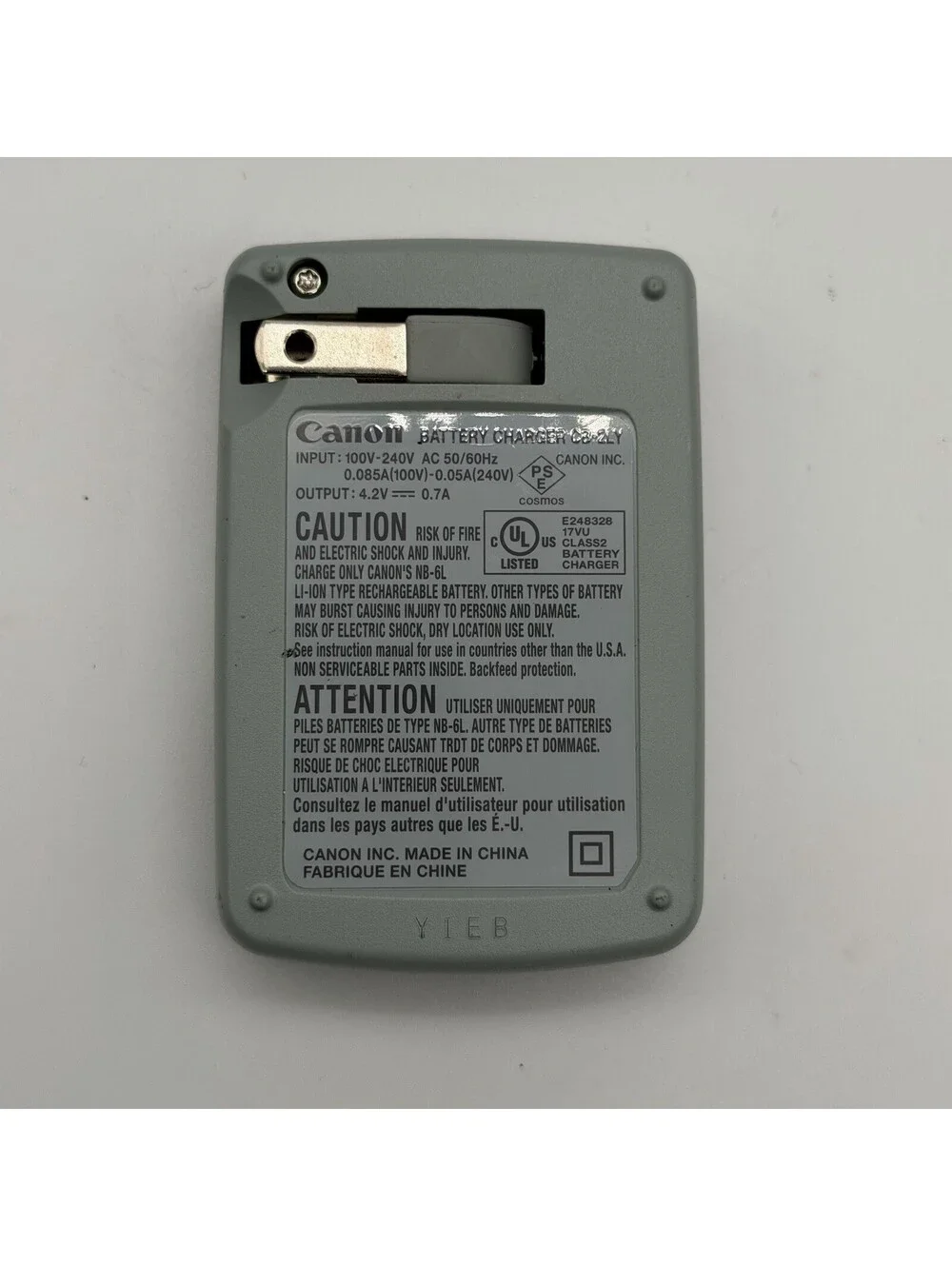 Genuine Canon CB-2LY Battery Charger for NB-6L Battery OEM Tested